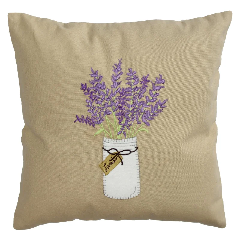 Feather Pillows for a Luxurious SleepLavender Mason Jar Pillow 14 In PL000034