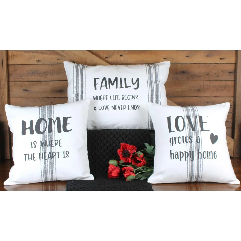 Velvet Pillows for a Touch of EleganceFamily Grain Sack 14 Inx20 In Pillow PL000054