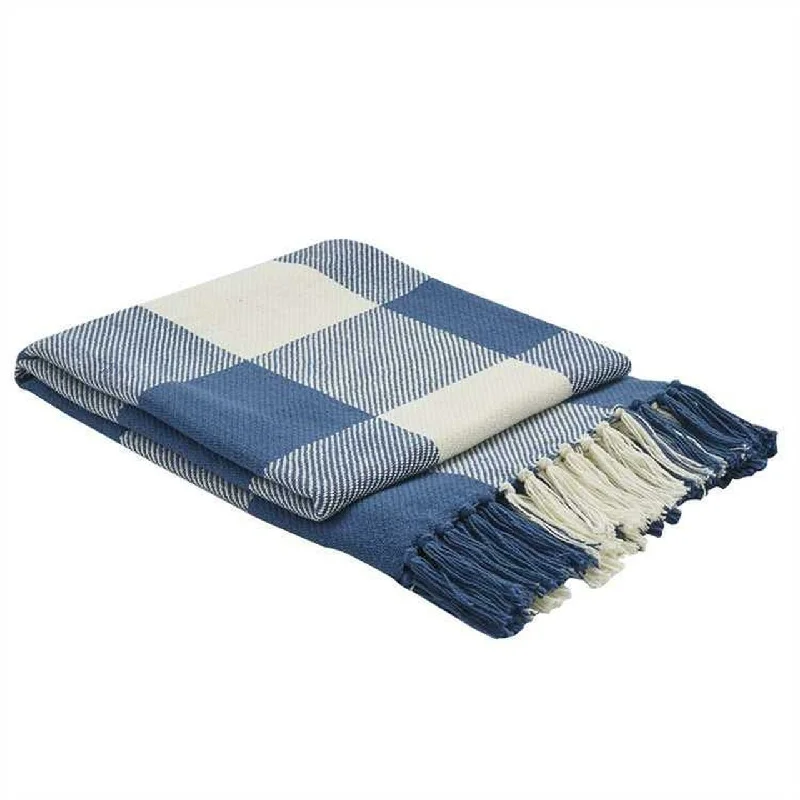 Firm Pillows for Side SleepersWicklow Check Throw - China Blue Park Designs