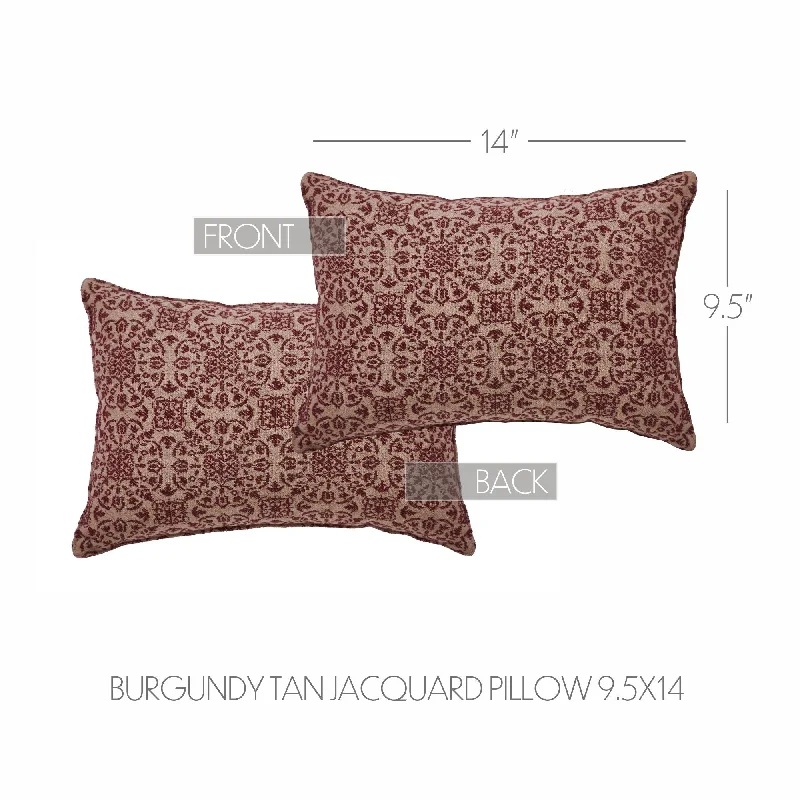 Memory Foam Pillows for Neck SupportCustom House Burgundy Tan Jacquard Pillow 9.5x14