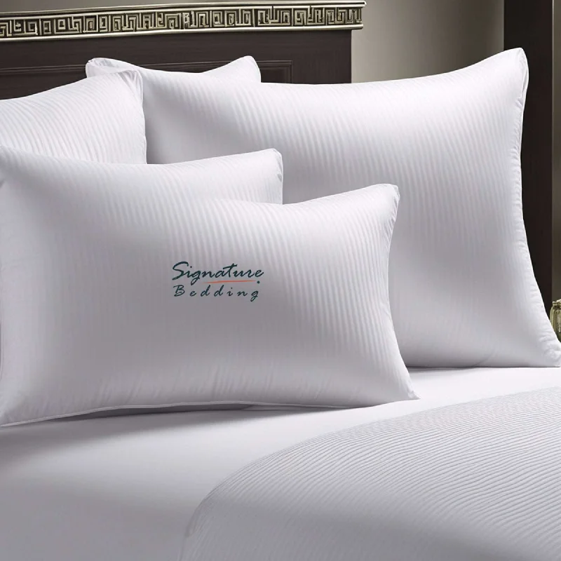 Feather Pillows for a Luxurious SleepLuxury Soft Satin Stripe Pillow Hollowfiber Filled