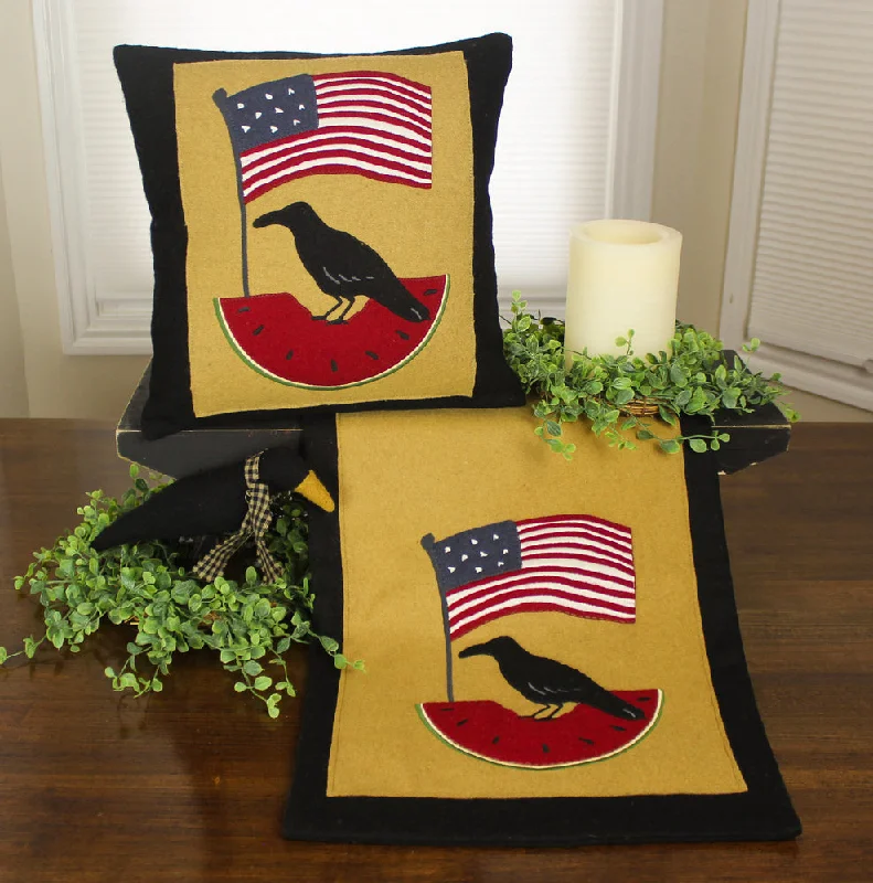 Decorative Pillows for Living Room MakeoverAmericana  Black Pillow PL011014