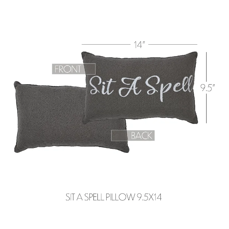 Bolster Pillows for Sofa DecorationFinders Keepers Sit A Spell Pillow 9.5x14