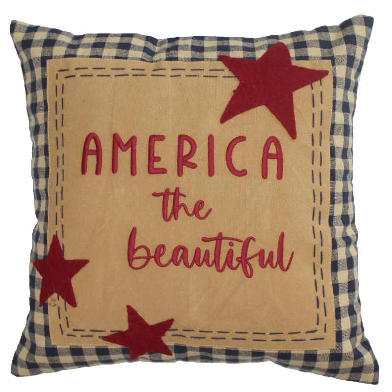 Square Pillows for Modern Home DecorLiberty America the Beautiful Pillow PL000046