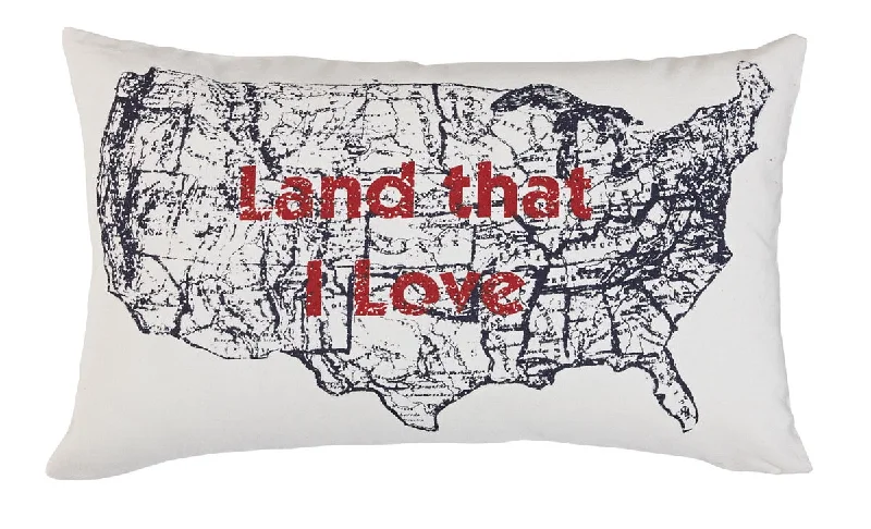 Decorative Pillows for Living Room MakeoverLand That I Love Pillow Cover - 12X20 Set of 2 Park Designs