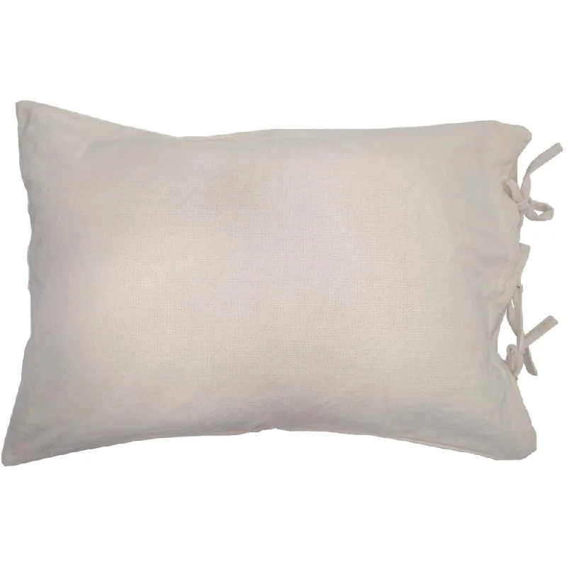 Firm Pillows for Side SleepersCream Grain Sack Solid Pillow Sham PS165014