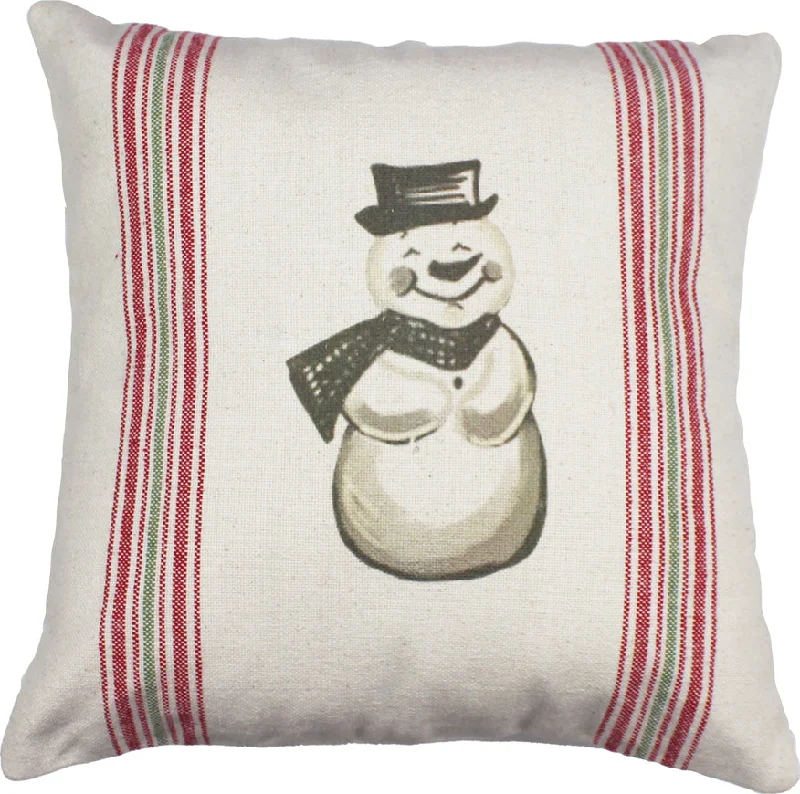 Cooling Pillows for Hot SleepersHoliday Grain Sack Cream, Red, Grn Pillow PL064019