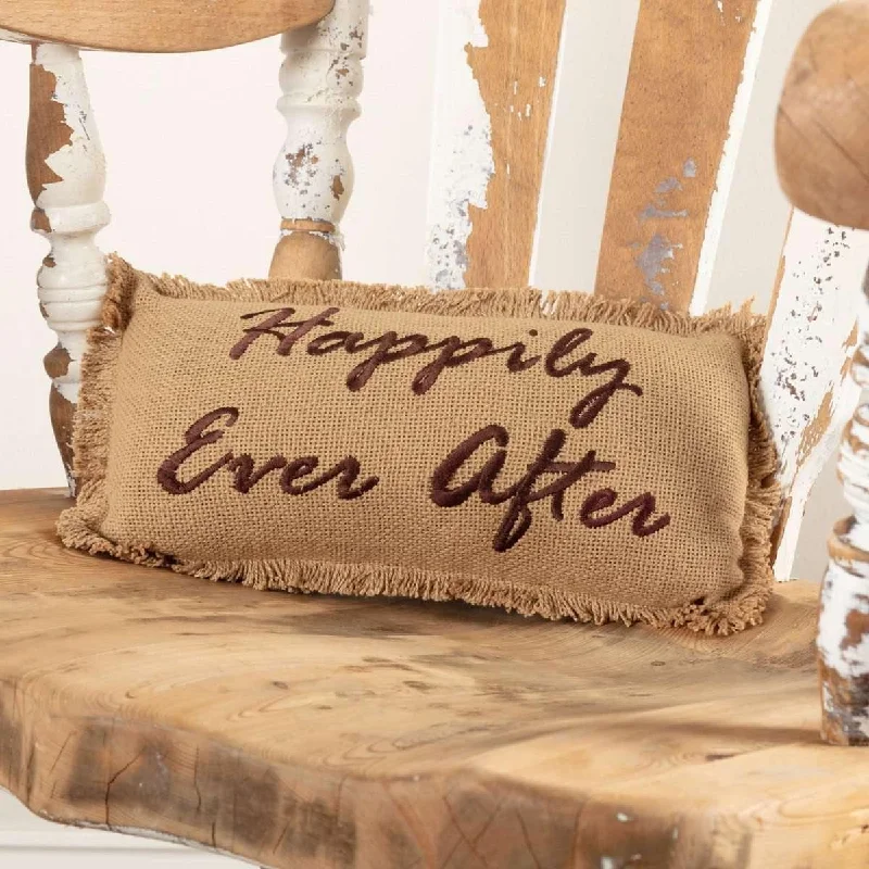 Hypoallergenic Pillows for Allergy SufferersBurlap Natural Pillow Happily Ever After 7x13 VHC Brands