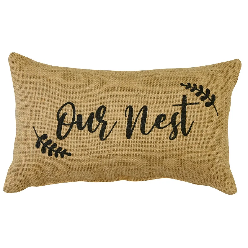 Kids Pillows with Fun DesignsOur Nest Sentiment Pillow - 7x12 Park Designs