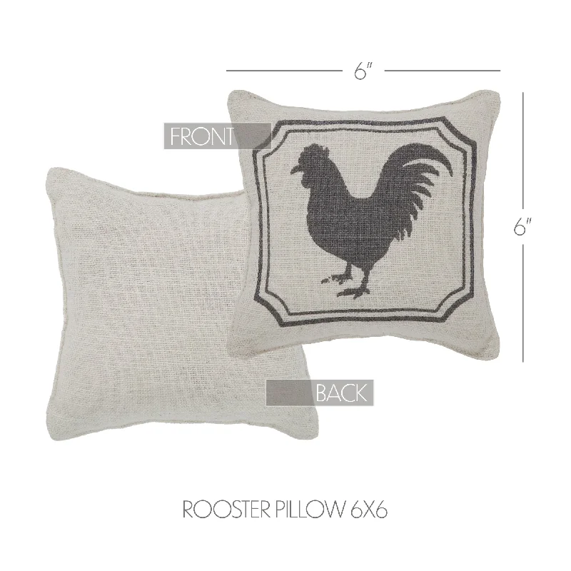 Orthopedic Pillows for Back Pain ReliefFinders Keepers Rooster Silhouette Pillow 6x6