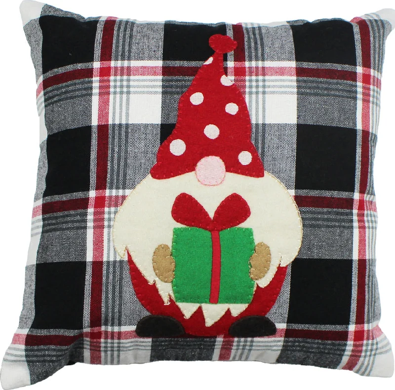 Orthopedic Pillows for Back Pain ReliefWinter Plaid Black, Red, Cream Pillow PL042019