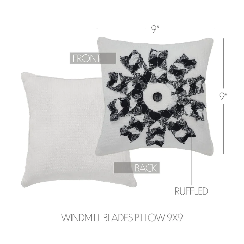 Kids Pillows with Fun DesignsFinders Keepers Windmill Blades Pillow 9x9