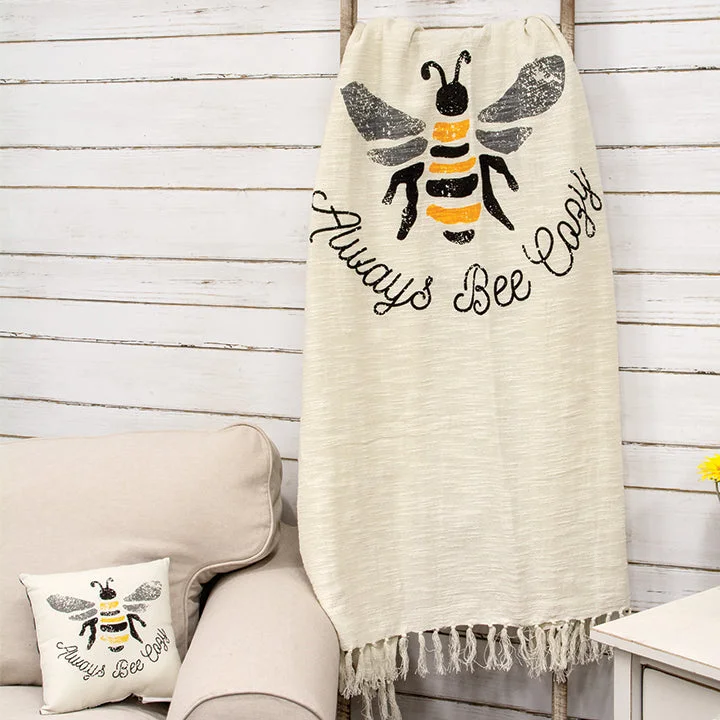 Travel Pillows for Long JourneysAlways Bee Cozy Sunflower Throw Blanket