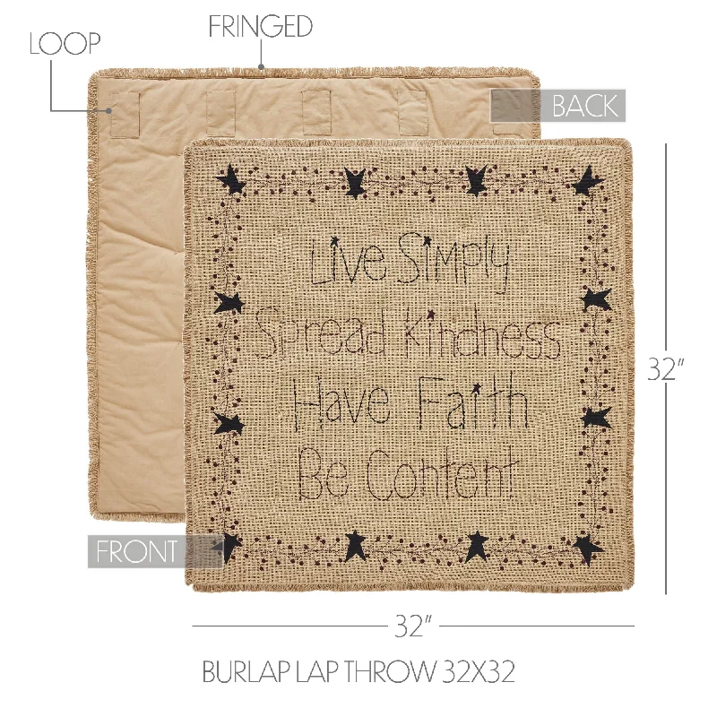 Feather Pillows for a Luxurious SleepPip Vinestar Burlap Lap Throw 32Wx32L