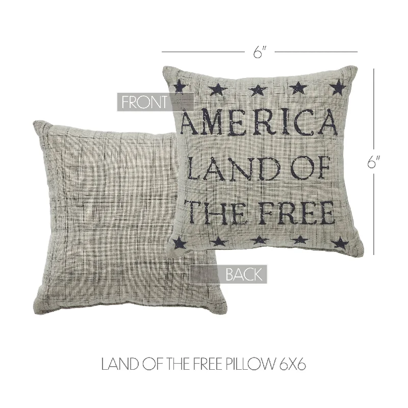 Hypoallergenic Pillows for Allergy SufferersMy Country Land of the Free Pillow 6x6