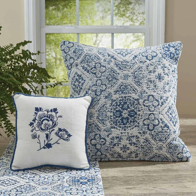 Lumbar Support Pillows for Car SeatsWilliamsburg Delft Flower 10" Embroidered Pillow  Park Designs