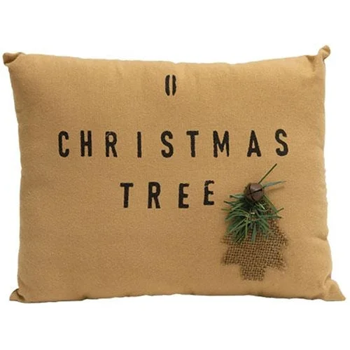 Kids Pillows with Fun DesignsO Christmas Tree Primitive Pillow