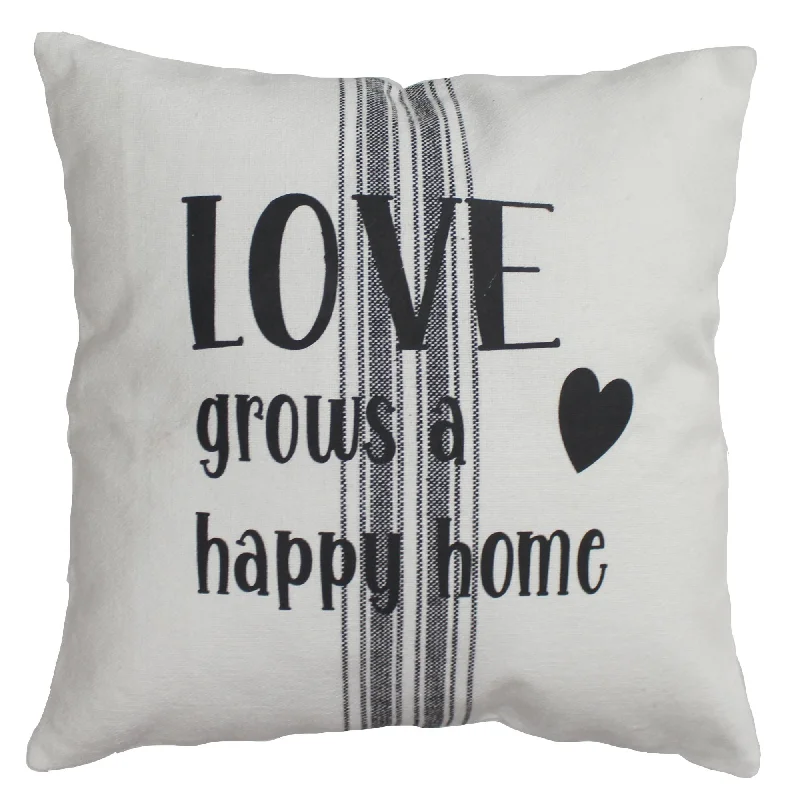 Soft and Fluffy Pillows for Bedroom ComfortLove Grain Sack 14 Inx14 In Pillow PL000056