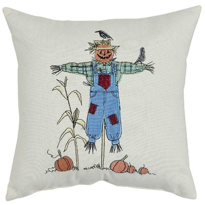 Adjustable Pillows for Customized ComfortScarecrow Applique 10" Pillow - Set of 2 Park Designs