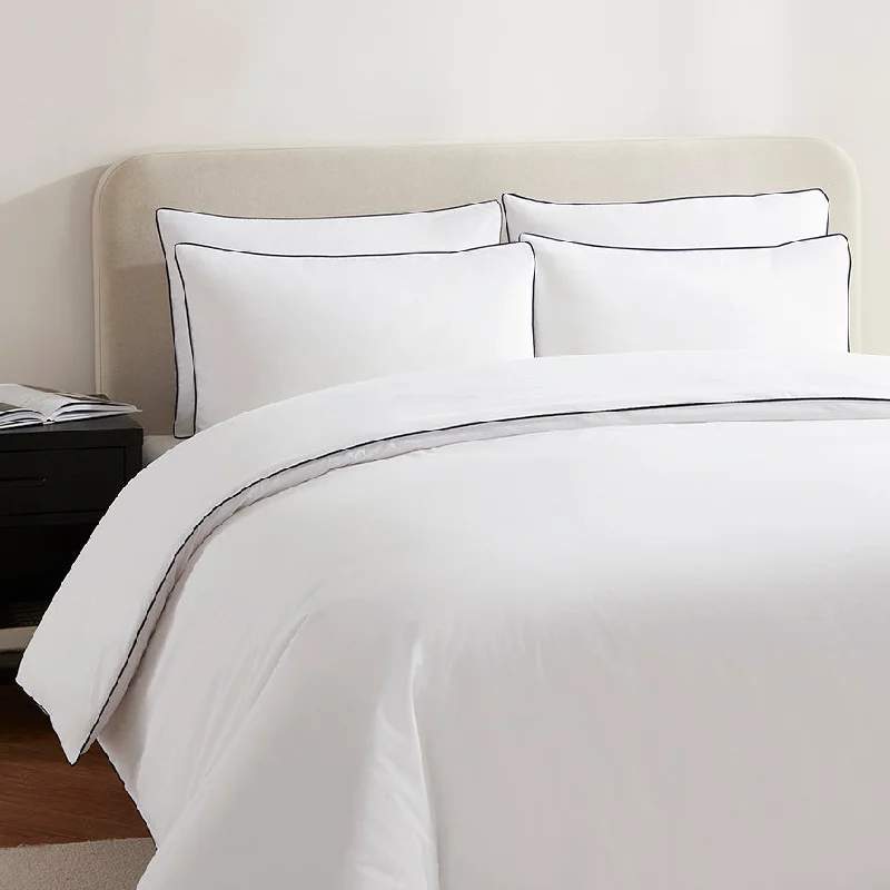 Geometric - patterned duvet covers for a modern and stylish look200 Thread Count Cambridge Duvet Cover Cotton - White/Black