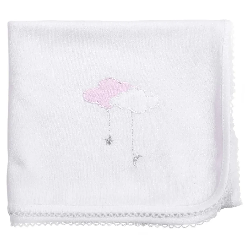 Cotton blankets for breathability and a lightweight feelBaby girls light blanket  - Sweet dreams pink *