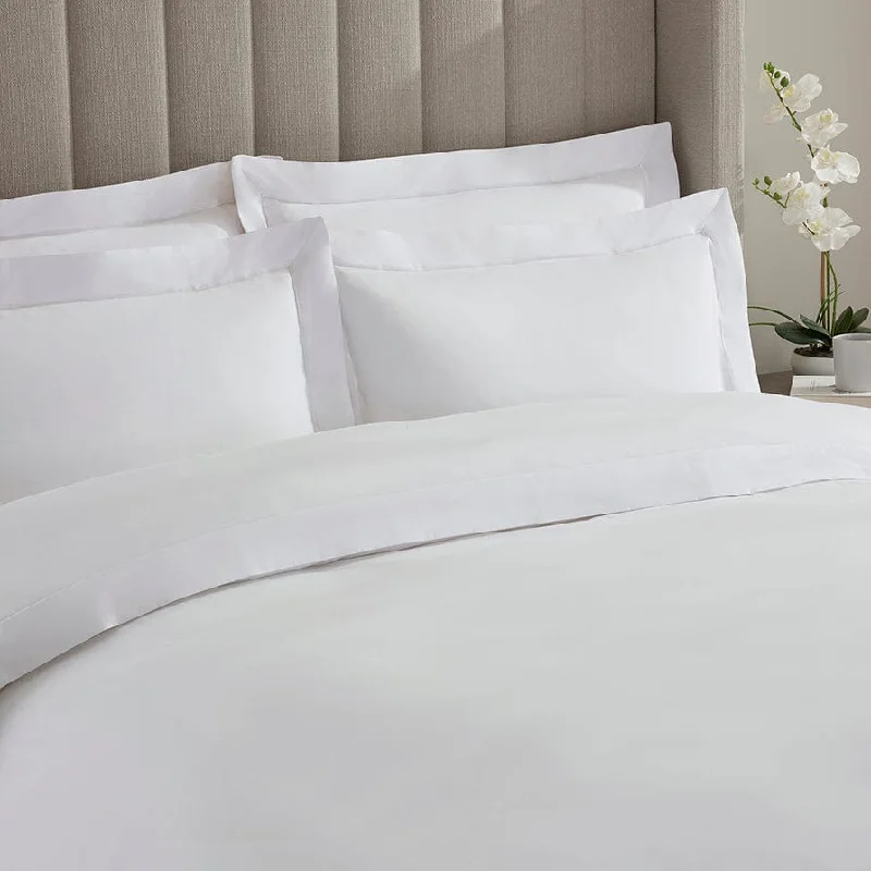 Embroidered duvet covers with intricate needlework for a luxurious touch800 Thread Count Belgravia Duvet Cover Cotton - White