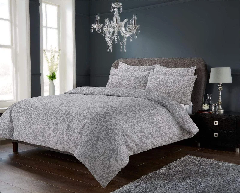 Value - for - money duvet covers that offer great quality at a reasonable priceChantilly Floral Luxury Cotton Rich Duvet Set Super Soft OEKO-TEX Certified Bedding in Single Double King Sizes by OLIVIA ROCCO