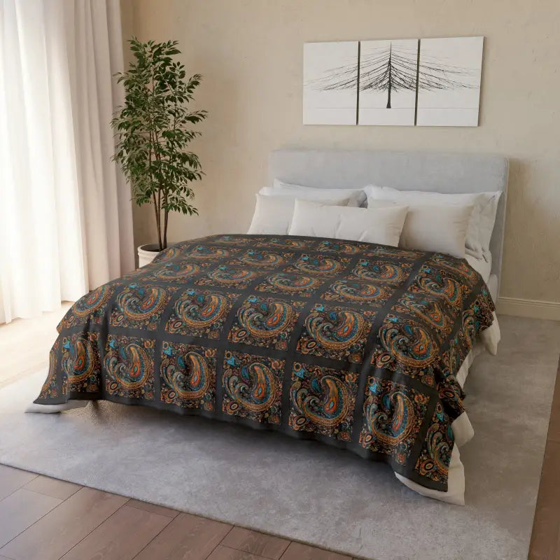 Bamboo fiber blankets with natural antibacterial propertiesSnuggle in Style with our Luxurious Paisley Soft Blanket