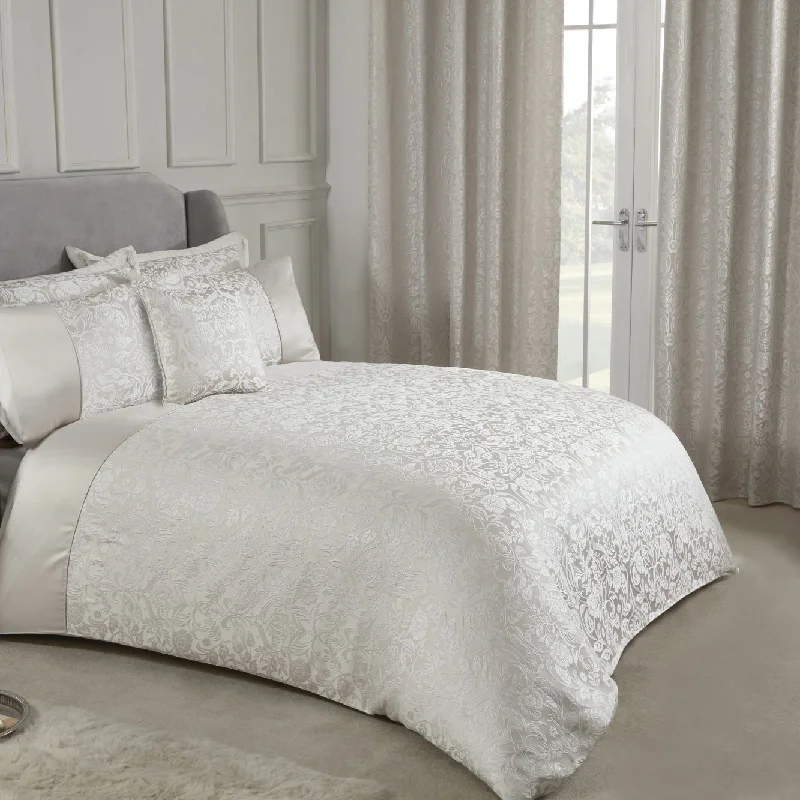 Hotel - quality duvet covers for a luxurious feel at homeEden Cream Embellished Jacquard Duvet Set