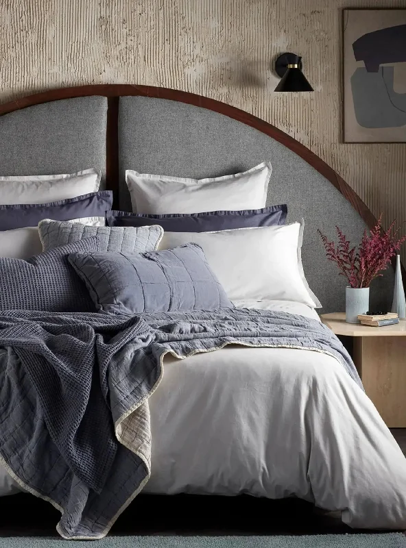 Budget - friendly duvet covers for first - time homebuyers or studentsGrey Super Soft 100% Cotton Bed Linen