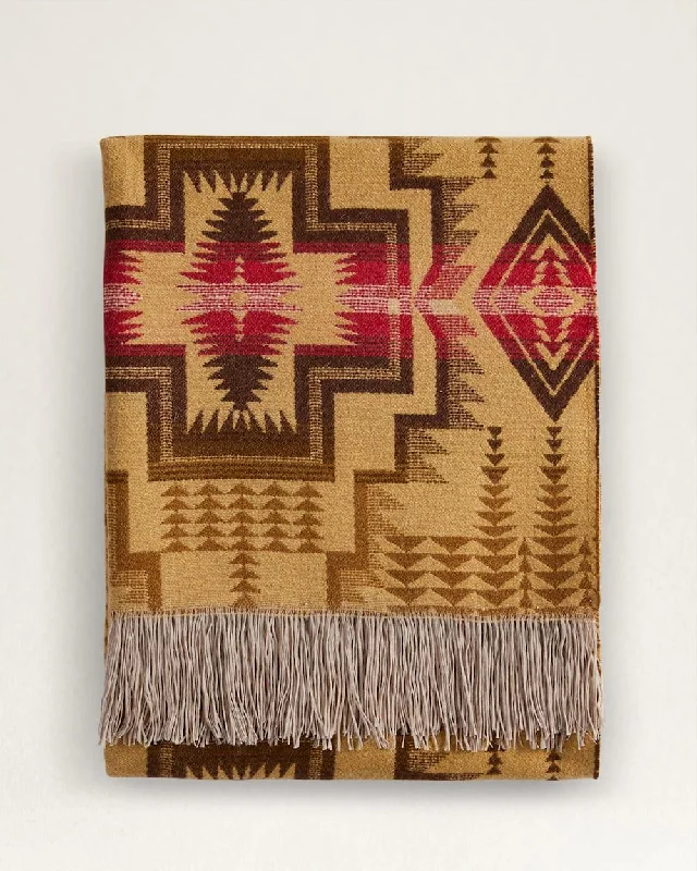 Microfiber blankets that are durable and easy to care forHarding Star Fringed Throw Blanket