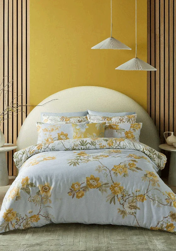 Duvet covers suitable for use with synthetic - filled comfortersGraham & Brown Kimono Dreams Duvet Cover Set, Yellow