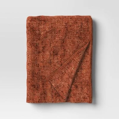 Cashmere blankets for ultimate softness and luxuryMarled Boucle Throw Blanket Orange - Threshold