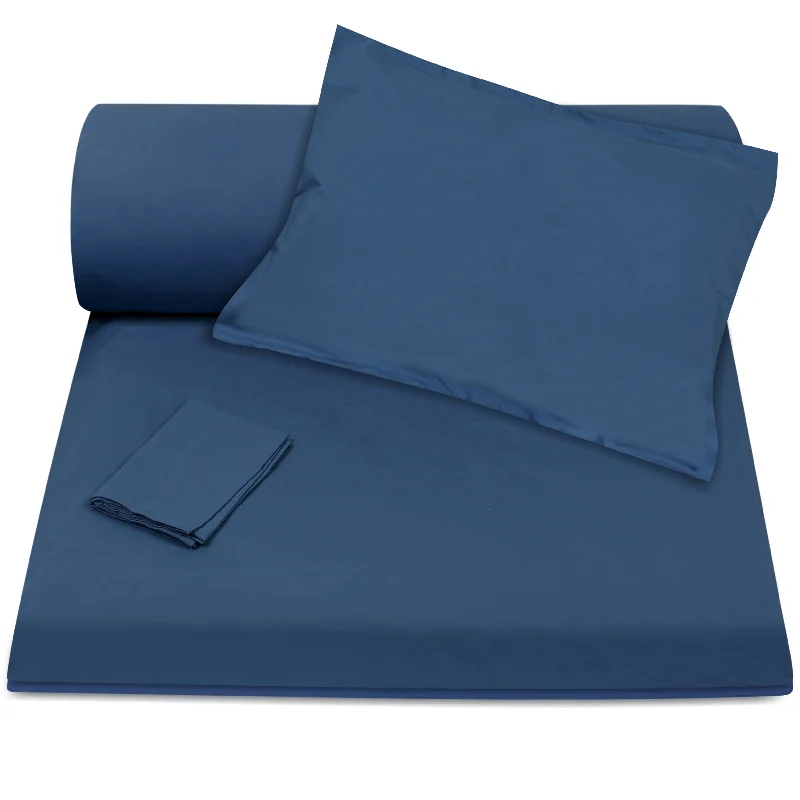 Expensive duvet covers with premium materials and artisanal craftsmanshipMidnight Blue Duvet Cover + Pillowcases (350 TC)