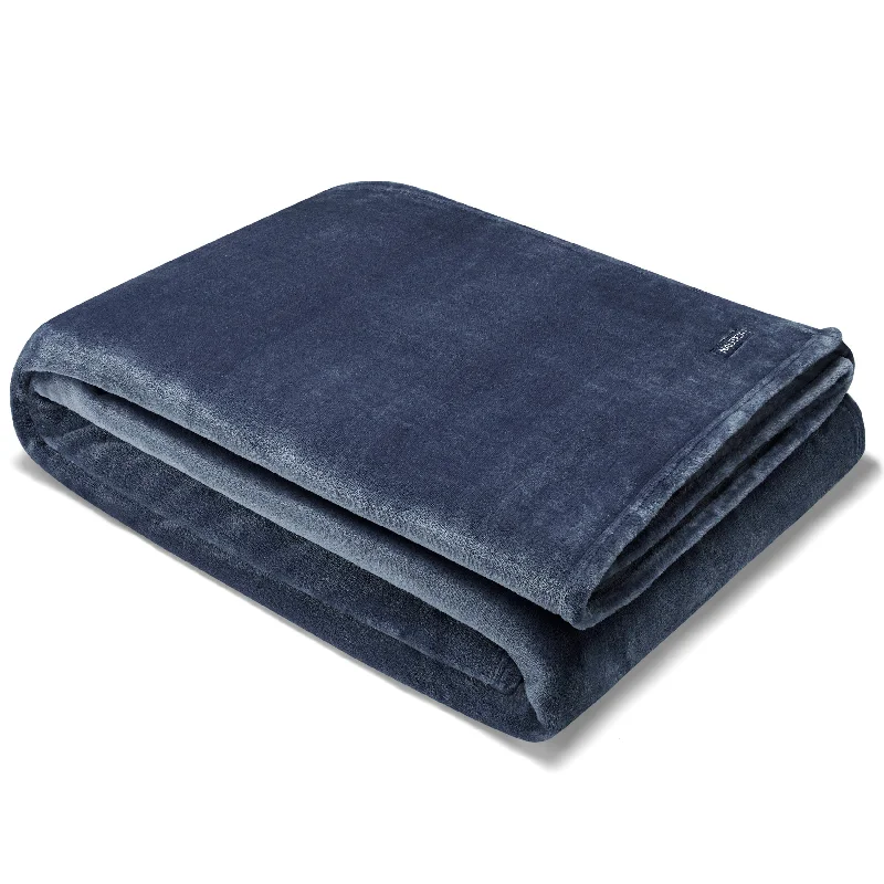 Queen - size blankets for standard - sized bedsNautica Captains Ultra Soft Plush King Blanket In Blue