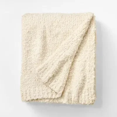 Bamboo fiber blankets with natural antibacterial propertiesNew - Boucle Throw Blanket - Threshold designed with Studio McGee: Sensory Friendly,