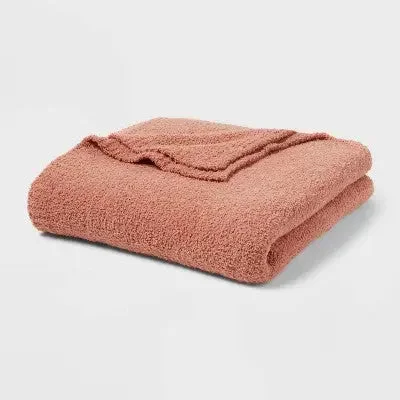 Recycled polyester blankets for an eco - conscious optionThreshold Chenille Throw Bed Blanket Oversized 92x90 Midweight