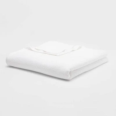 Silk blankets with a smooth and elegant touchNew - Twin/Twin XL 100% Cotton Bed Blanket White - Threshold