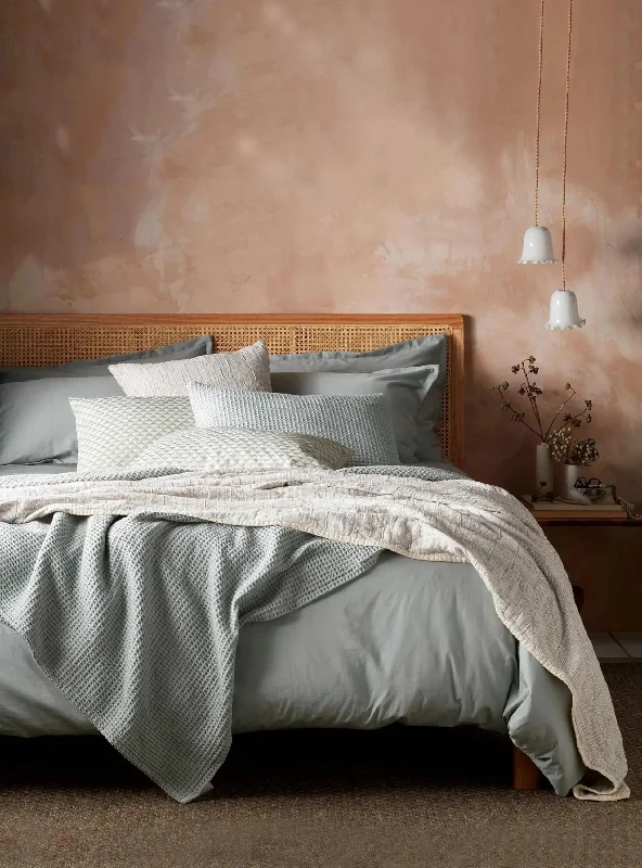 Minimalist - style duvet covers with clean lines and simple designsSage Super Soft 100% Cotton Bed Linen