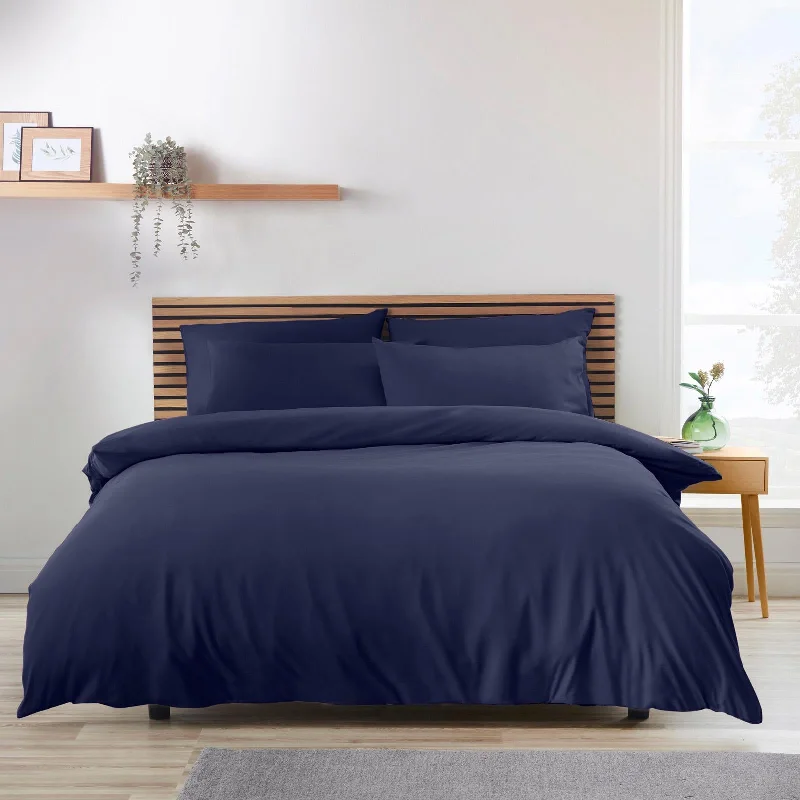 Anti - dust mite duvet covers to keep the sleep environment cleanSo Soft Easy Iron Duvet Cover Set Navy