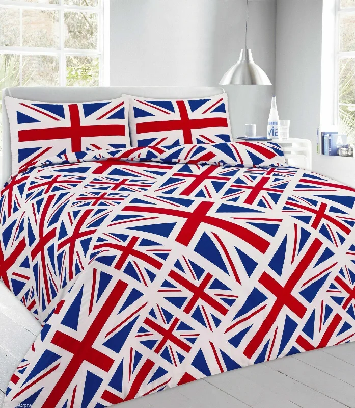 Clearance - priced duvet covers for a great deal on last - season modelsBed duvet covers to enhance the comfort and aesthetics of the bedroomUnion Jack Duvet Cover Printed Quilt Cover Bedding Set Pillow Case All Sizes