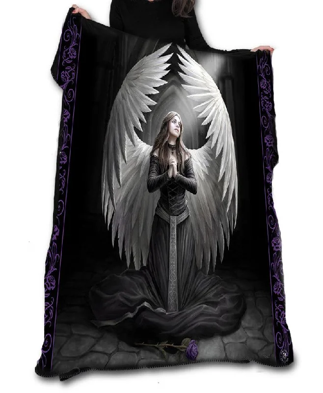 Wool blankets with natural warmth and insulationWild Star - Anne Stokes - PRAYER FOR THE FALLEN - Fleece, Throw, Tapestry