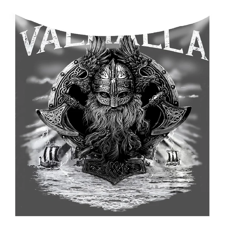 Recycled polyester blankets for an eco - conscious optionWild Star - Vahalla Vikings - Fleece Blanket / Throw / Tapestry