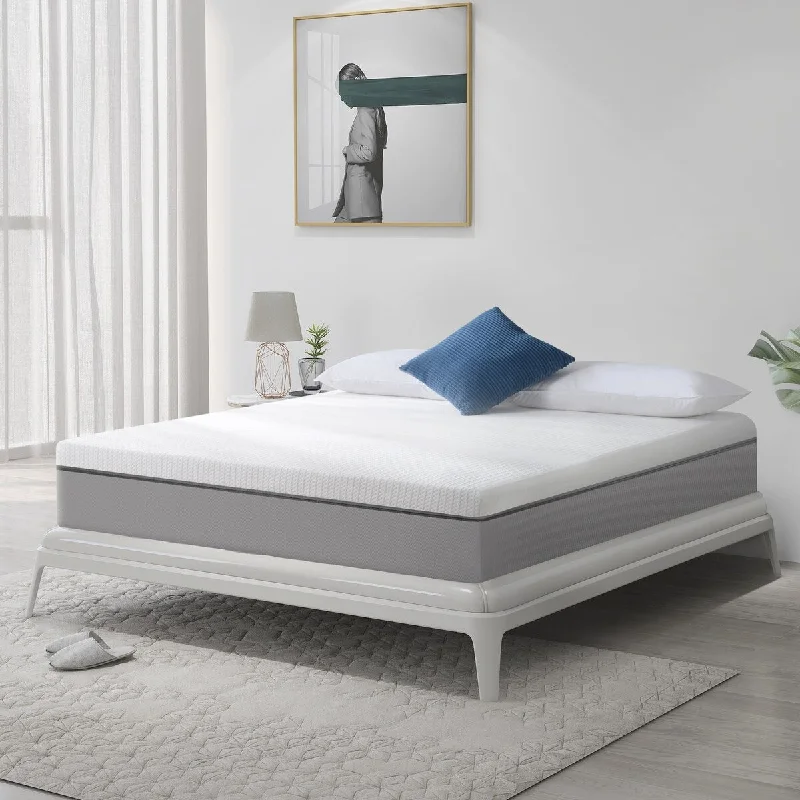 Hybrid mattresses combining foam and innerspring technology12 Inches Gel & Charcoal Infused Memory Foam Mattress（Full)