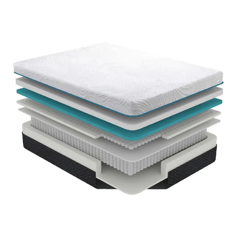 Queen - size mattresses for couples and standard bedroomsHomelegance Avior 14" Queen Latex Microcoil Hybrid Mattress