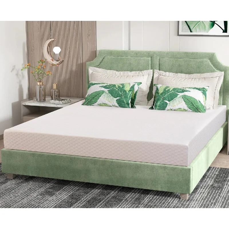 Natural latex and organic cotton blend mattresses8 Inch Gel Memory Foam Mattress with Washable Fabric Cover