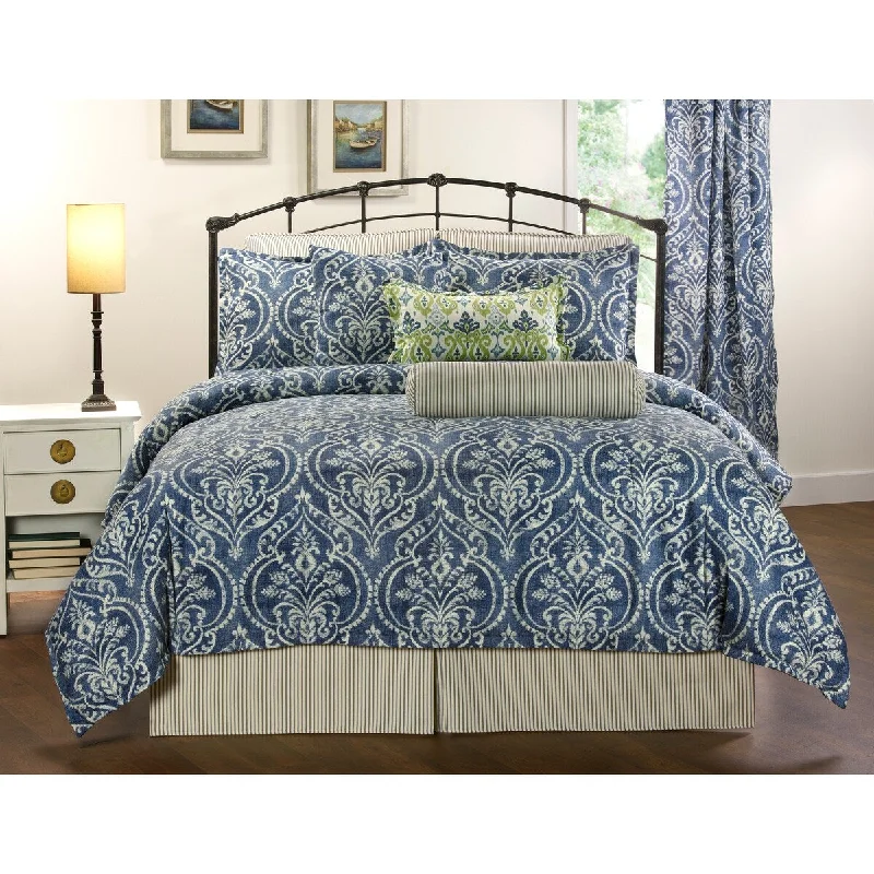 Goose down comforters known for their superior quality and insulationAllegra Denim comforter set