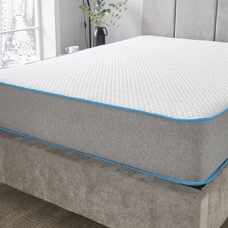 Memory foam mattresses for pressure relief and contouringSoft Fabric Memory Foam Layer Open Coil 9" Mattress (Single, Double or King)