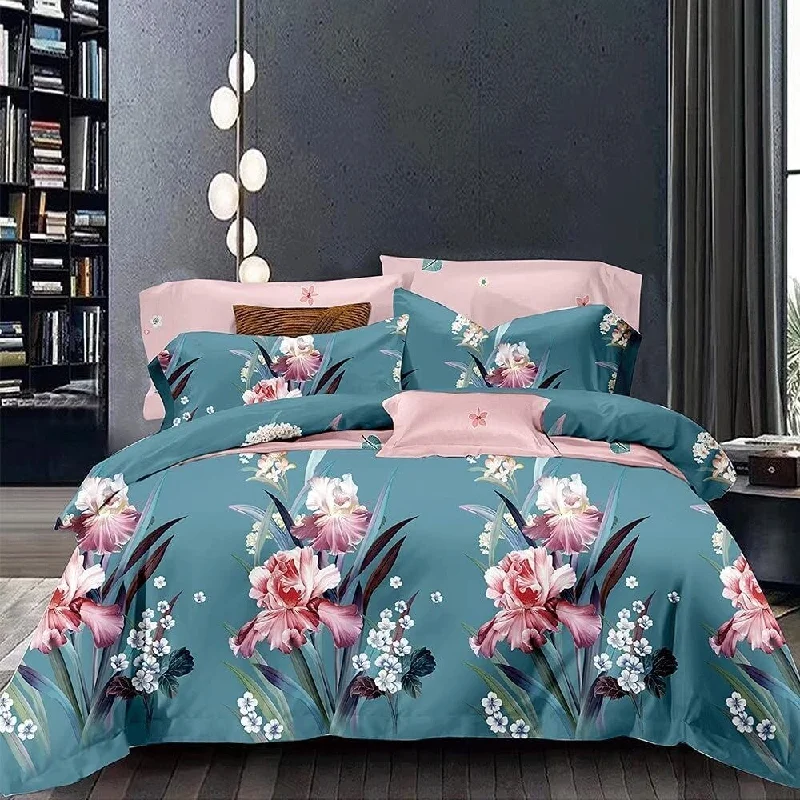 Goose down comforters known for their superior quality and insulationBonita Floral 3 pc Full Comforter Set