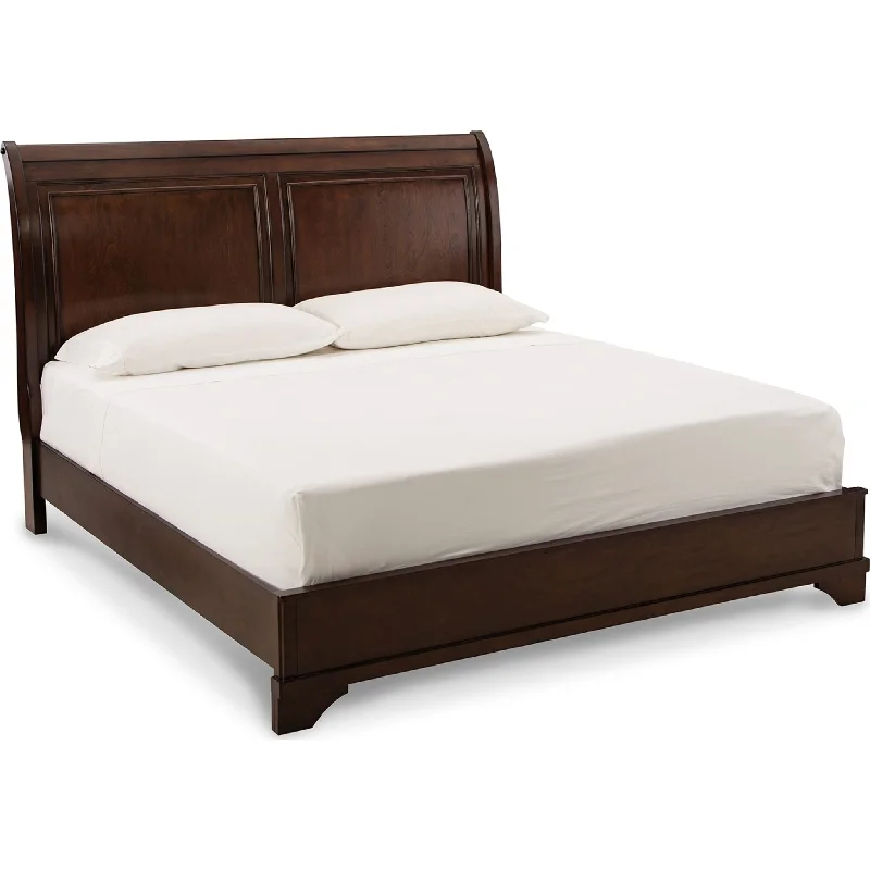 Latex mattresses with natural bounce and breathabilityBrookbauer Queen Bed - Rustic Brown